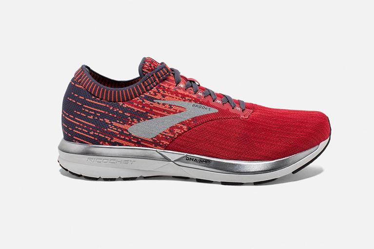 Brooks RICOCHET Road Running Shoes Mens Outlet - Red (SDV394728)